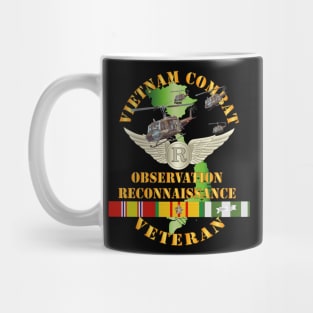 Vietnam Combat AVN Vet  Obs Recon Badge - Air Assault  w SVC Mug